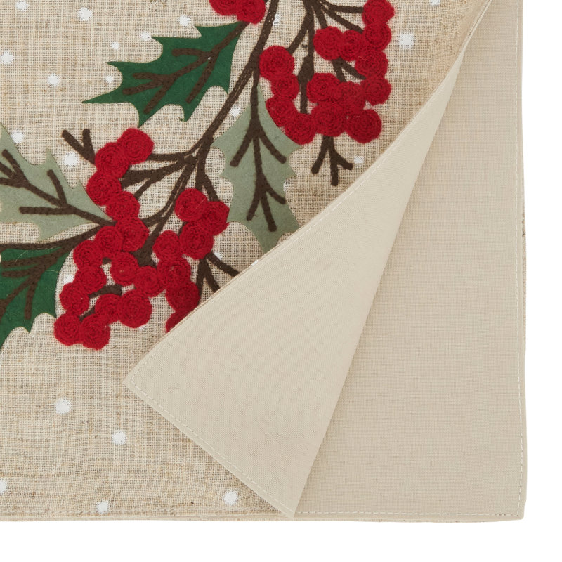 Chemin de table Whimsical Holly Berry