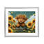 Adorable jolie vache Highland encadrée sous verre, design par Momart-1217915919-1217915907