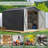 7.4 ft. W x 7.4 ft. D Outdoor Metal Shed Storage with Floor, Reinforced Steel Frame and Lockable Doors
