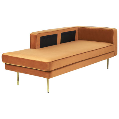 Dan Velvet Chaise Lounge