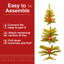 Arbre de Noël doré 4 pi avec 50 lumières UL et 122 pointes en PVC - Arbre de Noël artificiel pré-éclairé pour la décoration intérieure, un petit espace, une table, un appartement ou un bureau-270694911