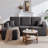 Left L Shaped Sectional Couch (Gray)-61732554