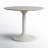 Lourdes Round Stone Top with Iron Base Dining Table