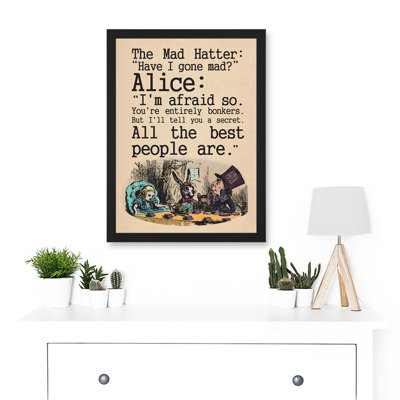 Alice In Wonderland Mad Hatter Tea Party - Single Picture Frame Print