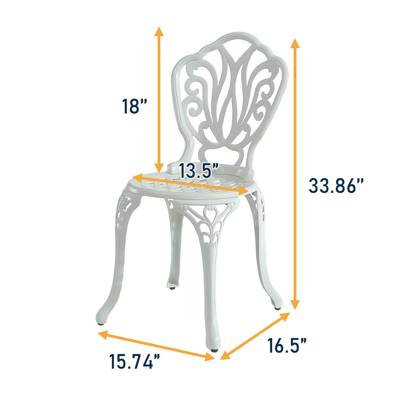 Chaise de salle à manger Ikra, Blanc