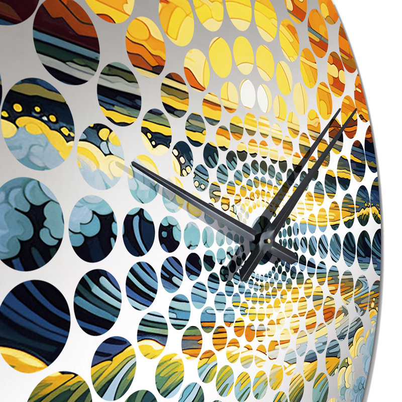 Avelynn - Horloge murale plage et océan, Très grand