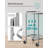 Round Laundry Cart with Steel Frame-105532888