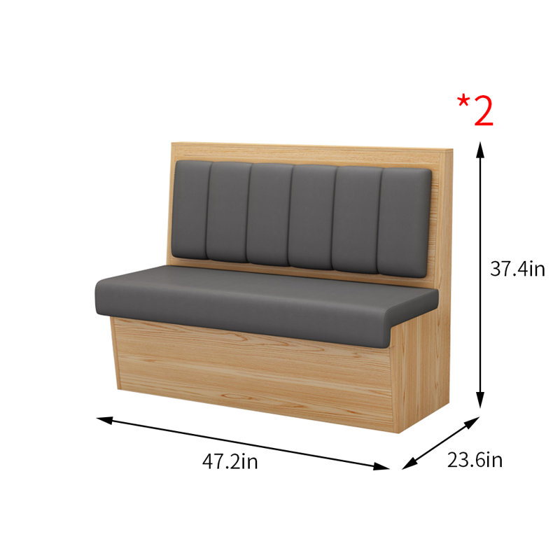 Banc rembourré en similicuir