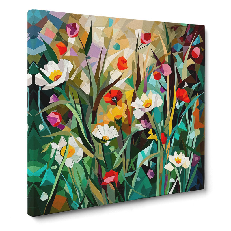 Wildflowers Cubism No.2 - No Frame Print