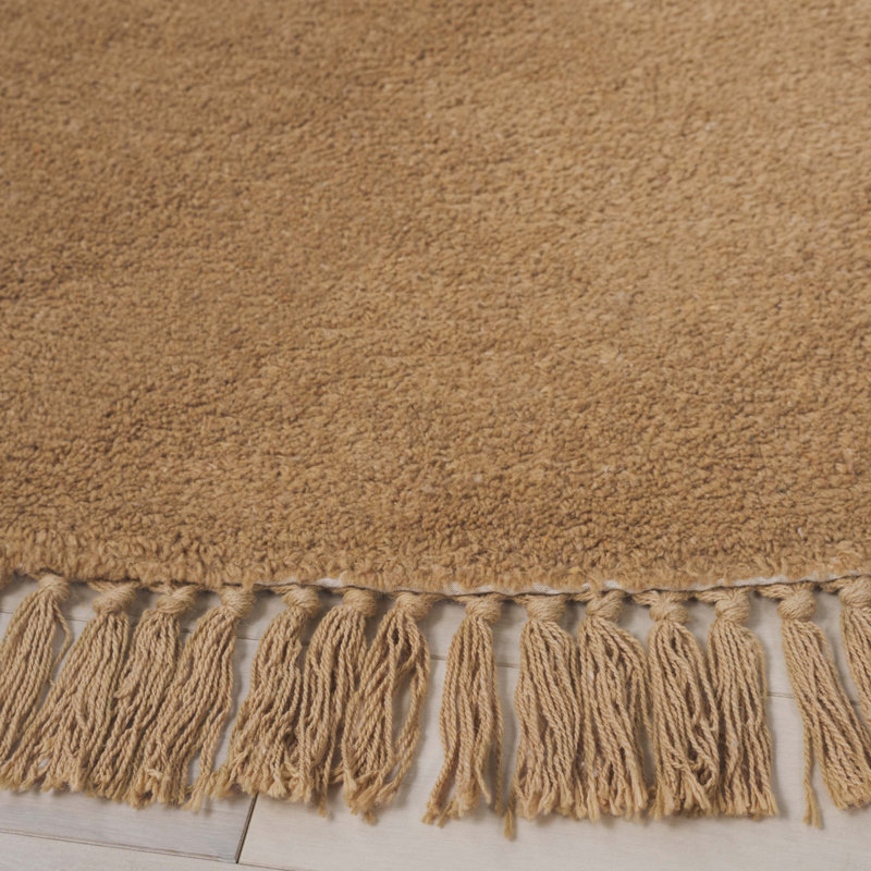 Tapis brun clair Easy Care 221, Rond 6 pi
