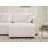 Scandinavian-Inspired L-Shaped Tufted Corner Sofa with Decorative Pillows, Living Room Couch