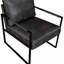 Fauteuil d'appoint compact en similicuir gris doux pour salon, chambre à coucher, bureau, style moderne