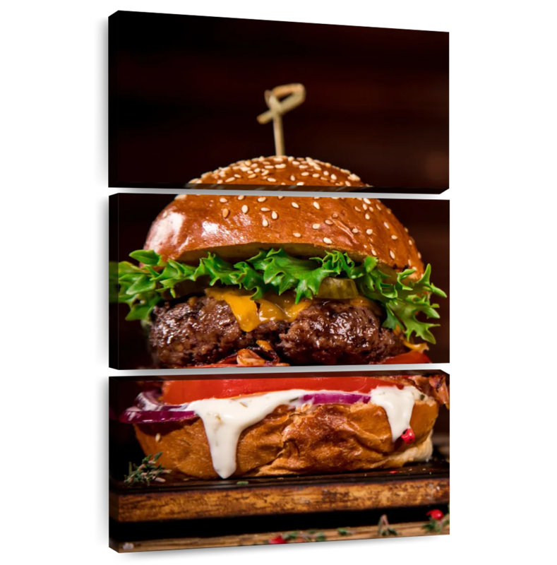 Yarlin Delicious Burger, 32" H x 20" W