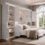 Lit escamotable double avec armoires de rangement et tablettes coulissantes-1911301497-1911301499