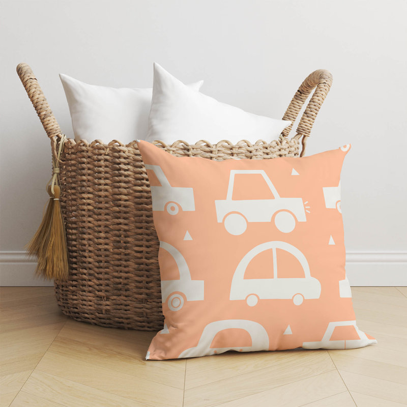 Coussin Driveway, Orange, H 26 po x l 26 po