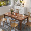 Table de salle à manger extensible en bois 106,3 po pour 8 à 12 personnes-1388976909