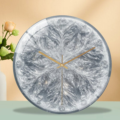 Sd1009_00137_ Art - Horloge murale moderne en verre 12 po