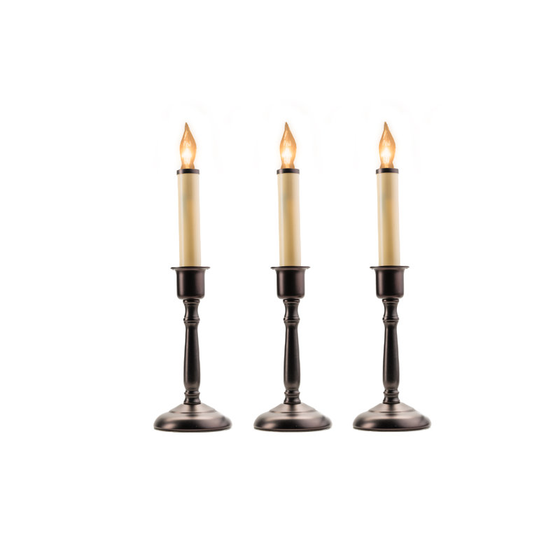 Ensemble de bougies 3 pièces Bayside, Bronze antique