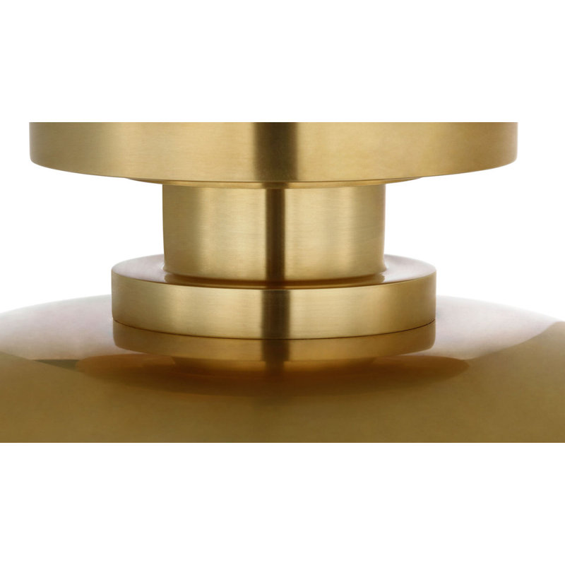 Cyrus 8" Flush Mount with White Glass