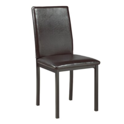 Upholstered Side Chair in Black