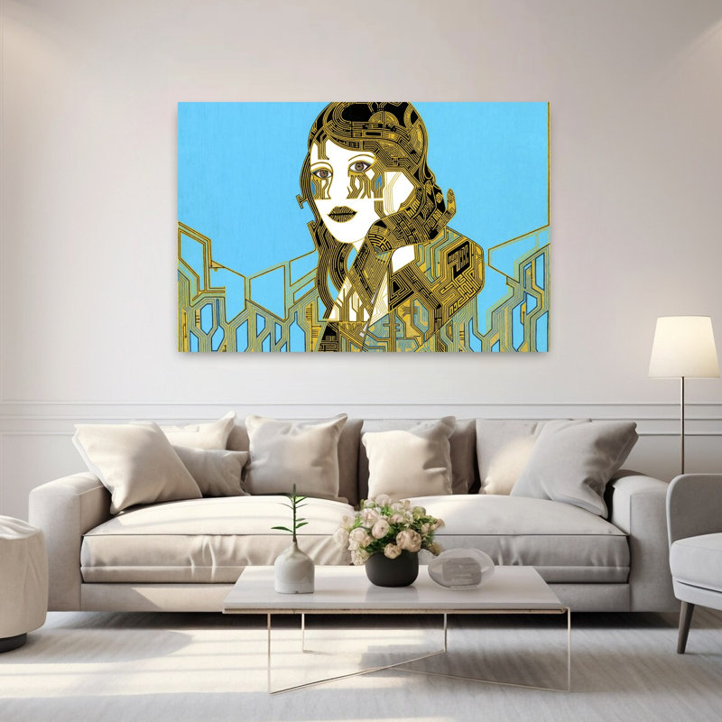 Art contemporain contemporain abstrait, H 40 po x l 60 po