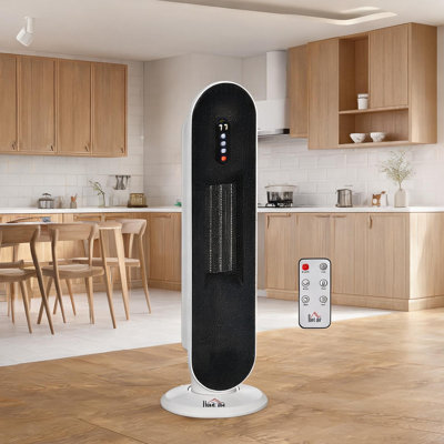 Foyers et accessoires télécommandés, combinant des détails en céramique, une oscillation à 45 ° et un éclairage DEL