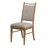 Cipolla Wood Finish Beige Fabric Dining Chair-105512471