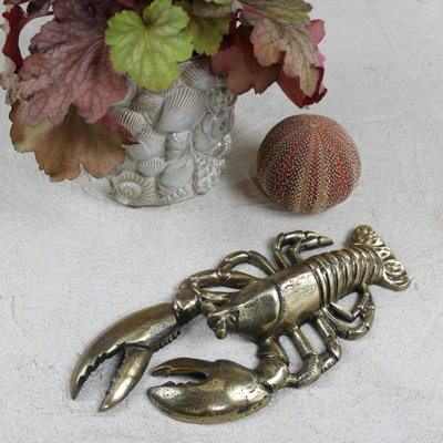 Homard, laiton antique