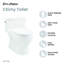 Toilette allongée une pièce Clichy 1,28 GPF (siège inclus)