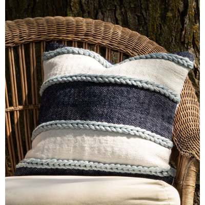 Textured Outdoor Throw Pillow