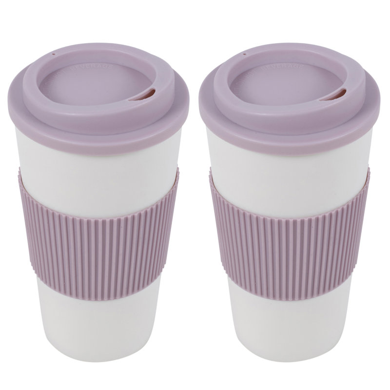 Clive Melamine Travel Mug, Pink