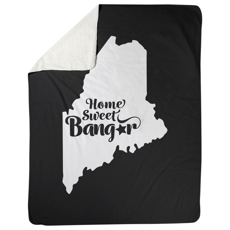 Couverture polaire pour bangor home, 50 po x 60 po, Noir