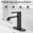 Single Hole Waterfall Spout Deck Mount Bathroom Sink Faucet With Pop Up Drain And Deck Plate-115451817