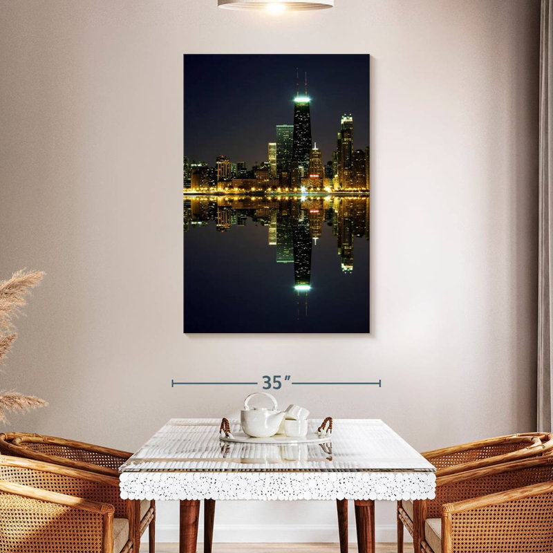 Aime Night In Chicago, H 30 po x l 20 po