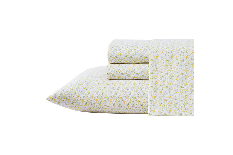 Laura Ashley Printed Cotton Percale Sheet Set