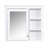30'' Bathroom Vanity With Practical Assembly Process, 2 Drawers, Mirror Cabinet, Ceramic Sink, White Finish-870347928-870347932