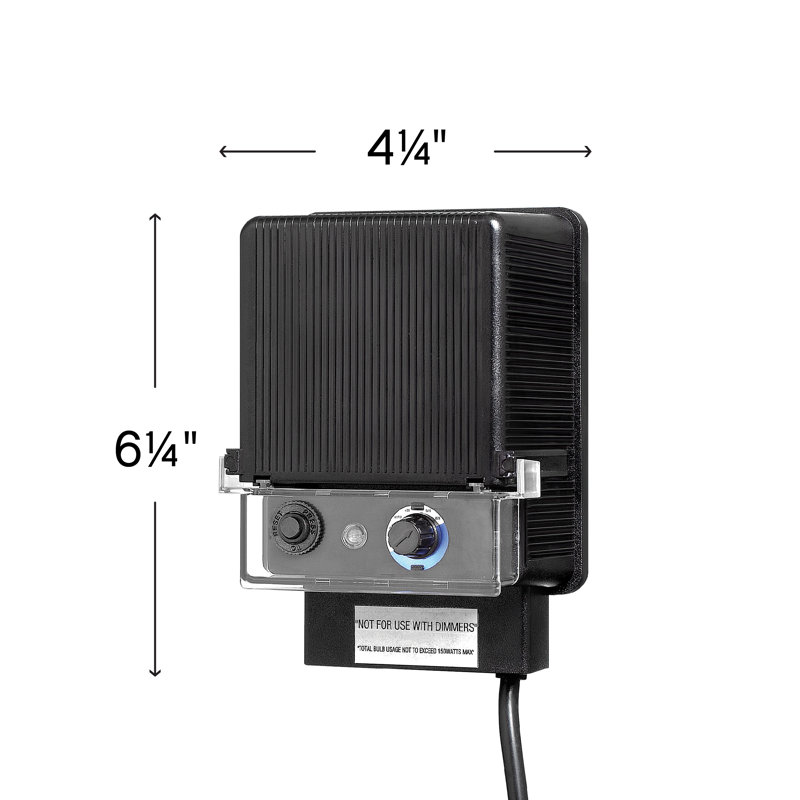150W 12V Electronic Transformer, Black
