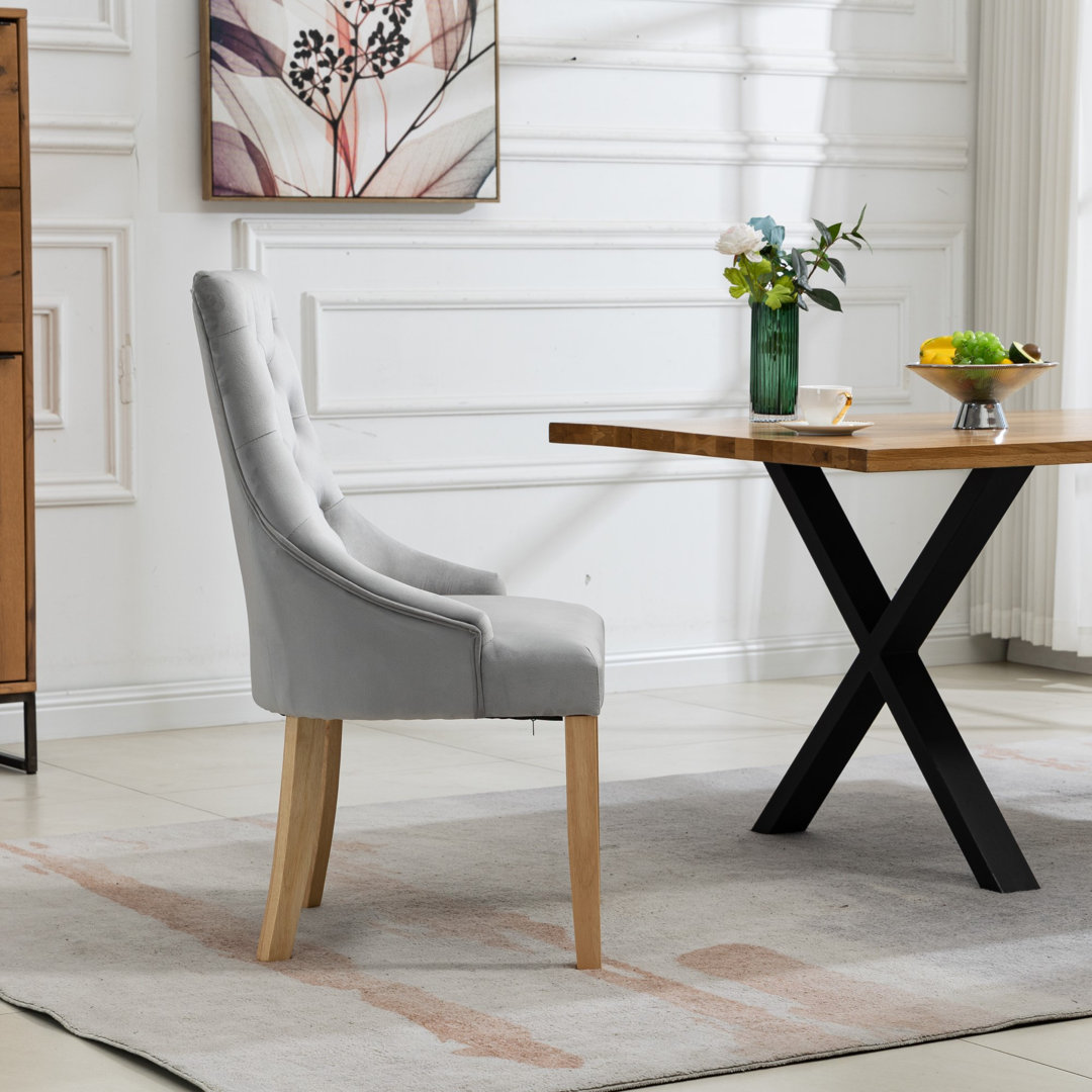 Akkar 47cm H Velvet Upholstered Dining Chair