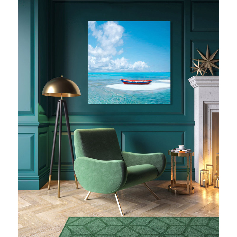 Boat On The Shore by Dario Marzi - Wrapped Canvas Print, 70cm H x 70cm W
