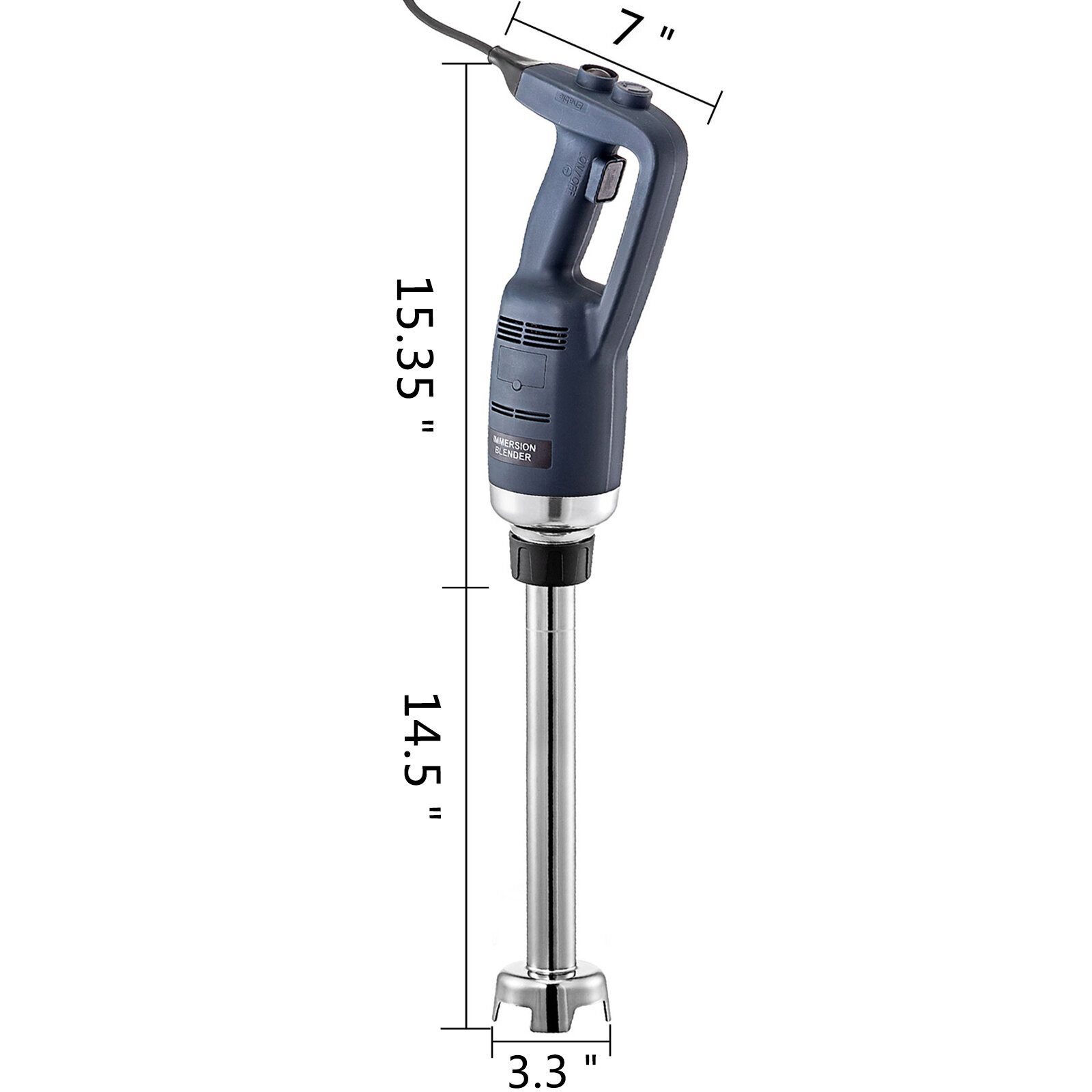 VEVOR Commercial Handheld Immersion Blender Electric Food Mixer 2 Speeds 750W