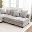 Canapé modulaire rembourré en L 6 pièces Kempson-457190491