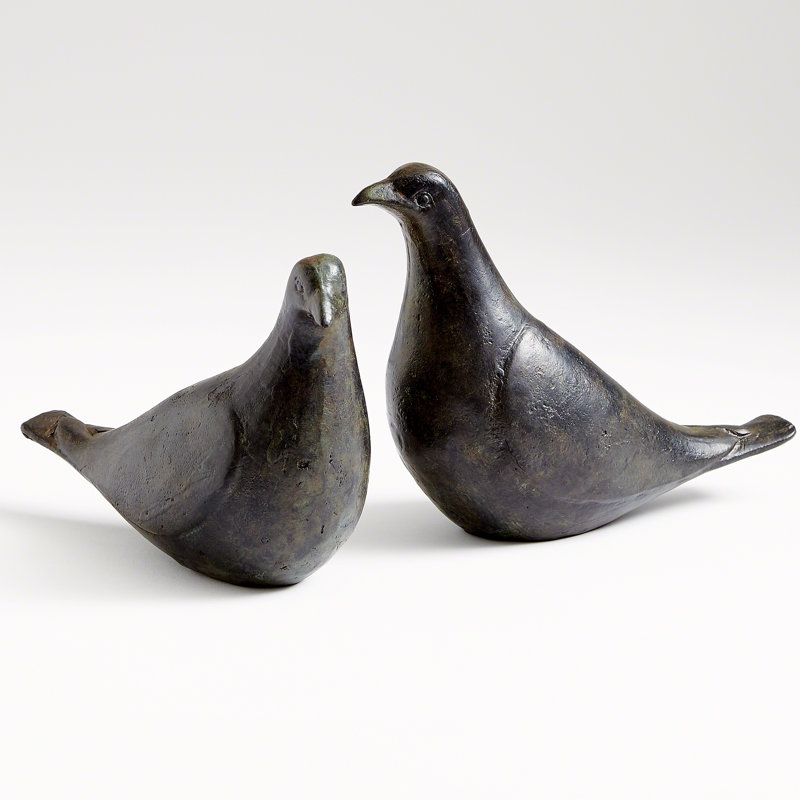 2 Piece Dove Figurine Set