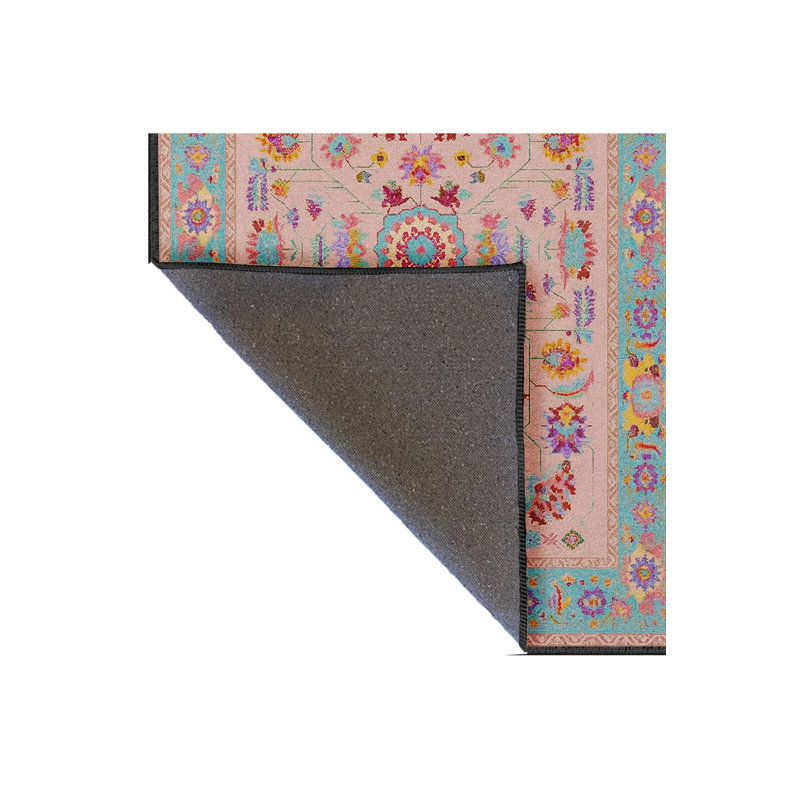 Tapis gris tissé traditionnel Mosso, 4'11" x 7'7"