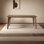Ash Rectangular Solid Wood Top with Solid Wood Base Dining Table