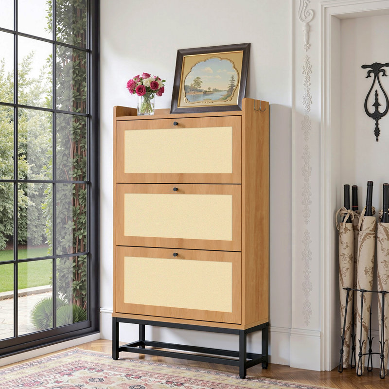 Armoire de rangement pour chaussures Slim, Kaki