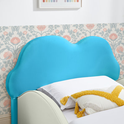 Lit pour enfant Cloud, lit simple pour tout-petit avec garde-corps de sécurité