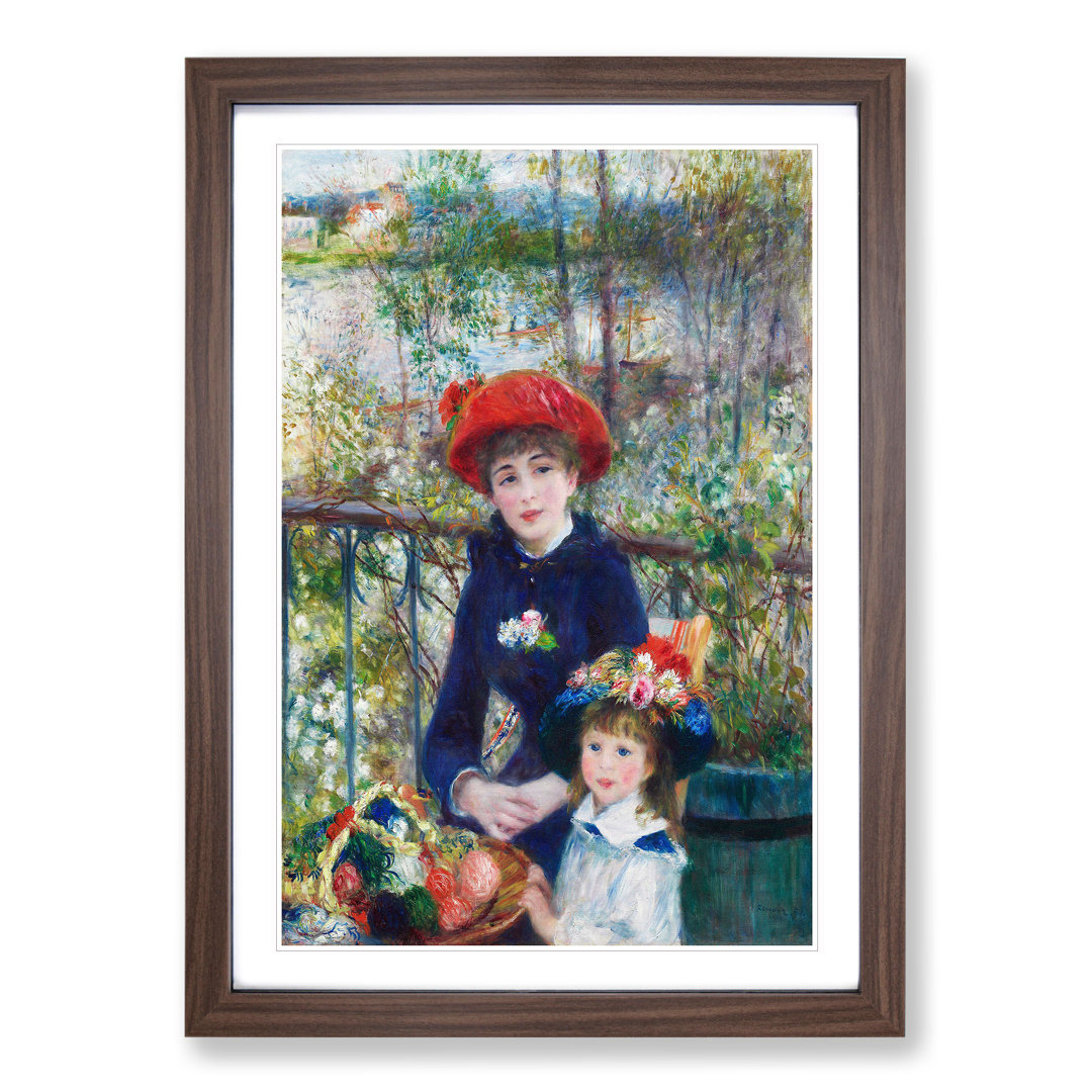 Two Sisters by Pierre-Auguste Renoir - Framed Print