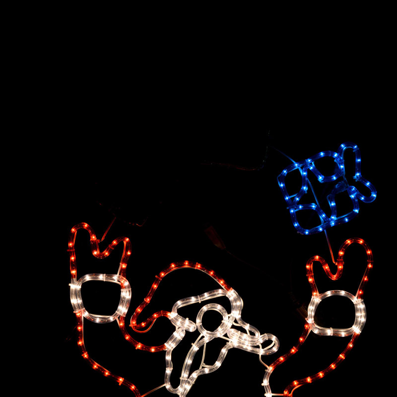 114cm Large Animated Father Christmas Santa Claus and Presents Lighted Display