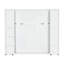 Grand lit, finition blanche, lit d'une capacité de 700 lb, pour un sommeil quotidien, deux choix de couleurs élégantes, pliable et compact