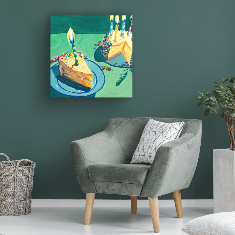 Bolog Birthday Cake On Canvas Print